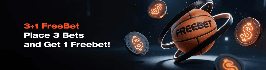3 + 1 freebet