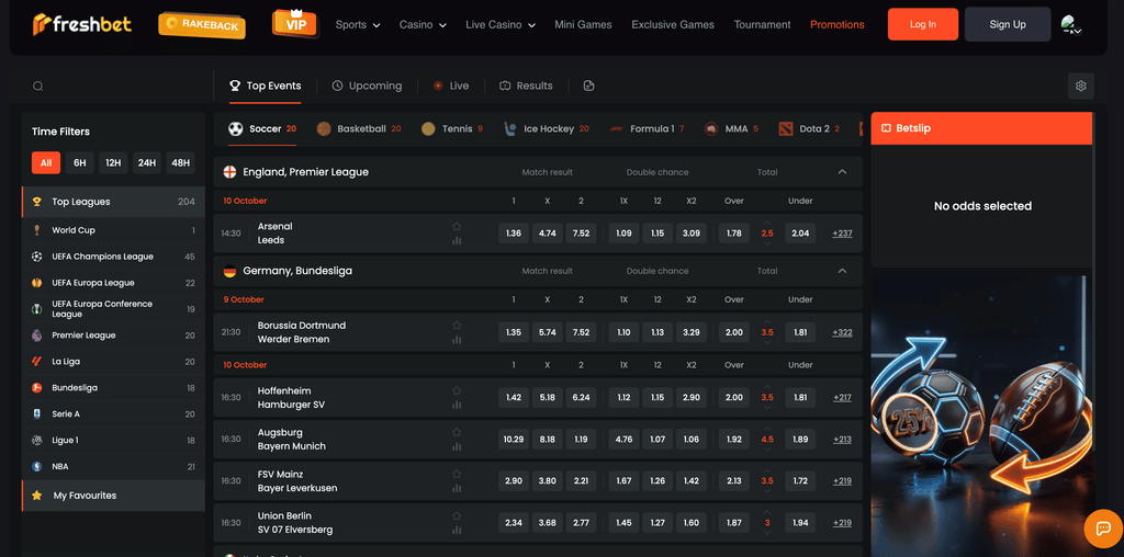 pre match betting