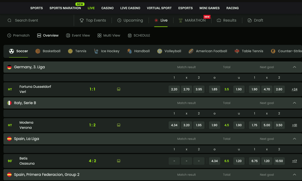 live betting velobet